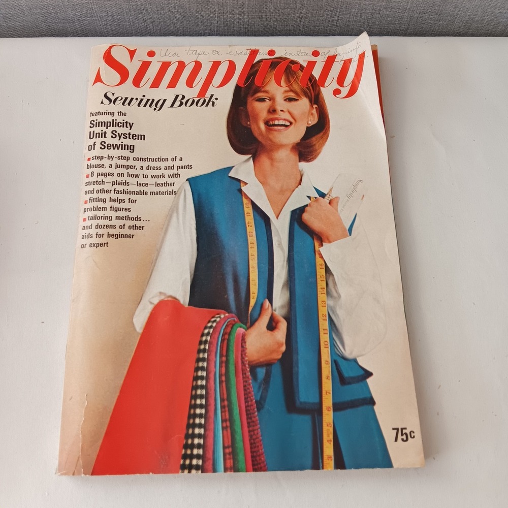 VTG 1965 MCM Simplicity Sewing Book Blouse Jumper Dress Pants Beginner to Expert